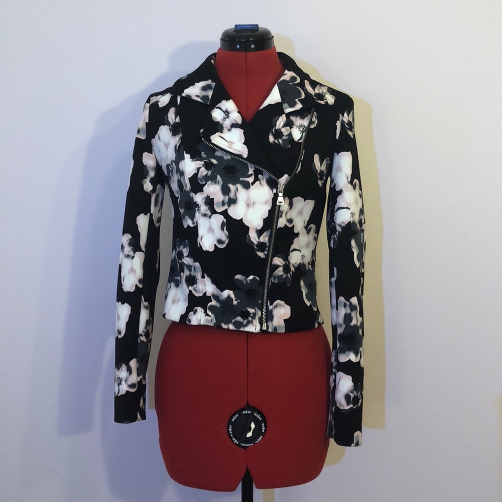 Express Floral Moto Jacket